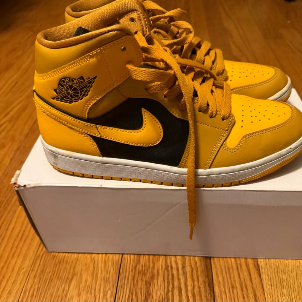 Air Jordan’s Yellow and Black Women's Sneakers